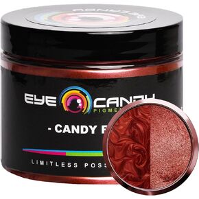 Eye Candy Premium Mica Powder Pigment “Candy Red" (50g) Multipurpose DIY Arts and Crafts Additive | Woodworking, Epoxy, Resin, Natural Bath Bombs, Paint, Soap, Nail Polish, Lip Balm