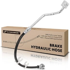 A-Premium Front Driver Brake Hydraulic Hose Compatible with Select Ford Models - For F-250/F-350 Super Duty 1999 2000 2001 2002 2003 2004, with Manual Locking Hubs; 4WD - Replace# F81Z2078CB