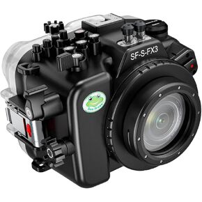 Sea frogs Waterproof Camera Housing Compatible with Sony FX-3 16-50MM IPX8 40m/130ft Maximum Diving Depth Underwater Camera Case for Diving, Surfing, Rowing, Skiing