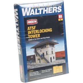 Walthers Cornerstone HO Scale ATSF Interlocking Tower Structure Kit