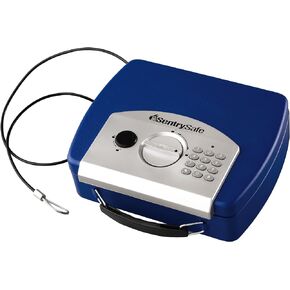 SentrySafe P008ER 0.08 قدم مكعب، خزنة إلكترونية مدمجة، أحمر