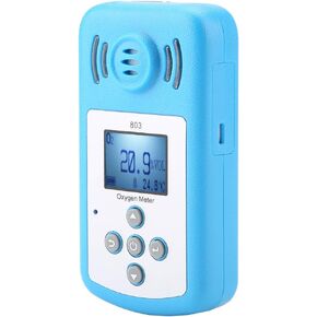 Oxygen Gas Detector, Digital Display Handheld Oxygen Meter O2 Gas Tester O2 Concentration Measurement Tester with Sound, Light and Vibration Alarm for Car, Climbing, Tunnel