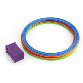 5Pcs Hopscotch Ring Clips Circle Jump Ring Game Sports Toy for Outdoor Playing Activity,Outdoor Entertainment for Children