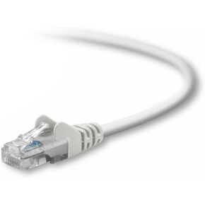 Belkin 15ft CAT5E White Patch Cord Snagless