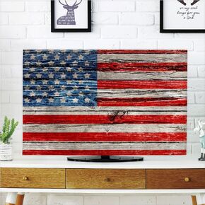 AMAPARK TV Dust Cover, Cover 55 Inch American Flag Suitable for Sets of Most Models TV Style-312