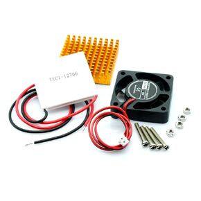 WWZMDiB 12V 40x40MM TEC1-12706 Semiconductor Refrigeration Kit（1 TEC1-12706+1 Heatsinks+1 Fans）