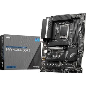 MSI PRO Z690-A DDR4 ProSeries Computer Gaming Motherboard (ATX, 12th Gen Intel Core, LGA 1700 Socket, DDR4, PCIe 4, CFX, M.2 Shield Frozr, HDMI, DisplayPort) Intel PC Motherboards (Renewed)