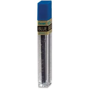 Pentel Lead Refills 0.5mm BLUE, 12 Leads per Tube [Pack of 2]