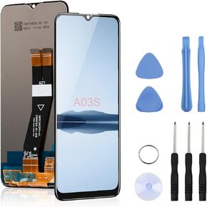 Yodoit for Samsung Galaxy A03S Screen Replacement Kit LCD Display Digitizer Assembly 6.5" Touch Screen Glass SM-A037U Black in Kuwait