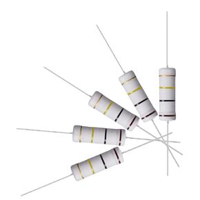 uxcell 50Pcs 100K Ohm Resistor, 5W 5% Tolerance Metal Oxide Film Resistors, Axial Lead, Flame Proof for DIY Electronic Projects and Experiments