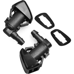 MUEUSS Front Windshield Washer Nozzles Sprayers Kit Fit for 2007 2008 2009 2010 2011 Dodge Nitro,for 2008 2009 2010 2011 2012 Jeep Liberty, Oem 55157319AA, 2 PCS