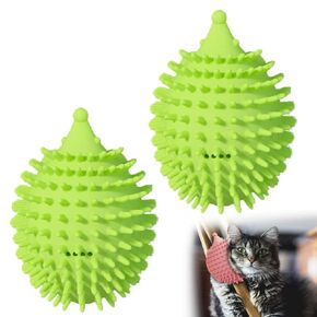 4.5in Cat Self Groomer Wall Mount, Corner Face Scratcher and Massage Comb for Cats and Dogs (3Pcs)