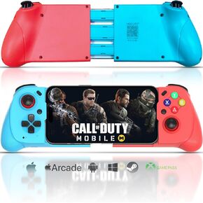 Joso Wireless Mobile Gaming Controller for iPhone/Android, Phone Controller Support Phone Case, Analog Trigger, Play Call of Duty, Genshin Impact, Minecraft, Roblox, Cloud Joystick for iOS Android