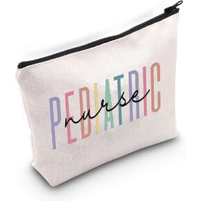 BLUPARK Pediatric Nurse Makeup Bag Nursing Gifts for Women Pediatric Nurse Grad Gifts Pediatric Nurse Survival Kit Nurse Accessories for Work (Pediatric Nurse W)
