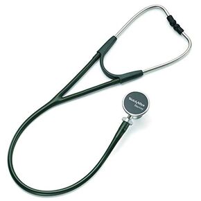 Welch Allyn for Students Harvey DLX Adult Cardiology Stethoscope, Black; 5079-325; Double-Head Chestpiece (Diaphragm and Bell), Dual Lumen Tubing; 28 in.