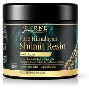 1000mg Shilajit Pure Himalayan Organic for Men and Women - 100% Natural Gold Grade Resin Supplement – with Ayurvedic Blend & B12 - Immune Support, Energy, Enriched Fulvic Acid & 85+ Trace Minerals