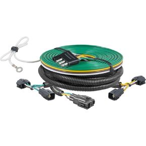CURT 58902 Custom Towed-Vehicle RV Wiring Harness for Dinghy Towing, Fits Select Jeep Wrangler TJ , Black