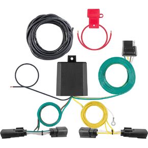 CURT 56473 Vehicle-Side Custom 4-Pin Trailer Wiring Harness, Fits Select Jeep Grand Cherokee, L, Black
