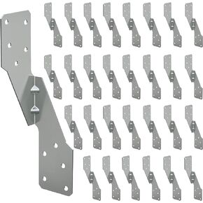 30PCS SEIPURUNM Hurricane Ties, HOT-DIP Galvanized Steel H2.5A Heavy Duty Hurricane Tie, Hurricane Straps Rafters Ties(30 Pack)