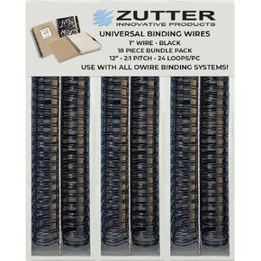 Binding Wires - Black Bundle Pack - Use with Any and All owire Binding Systems! (Zutter Binding Wires 3/4" - Black 18 Piece Bundle Pack)