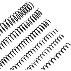 180 قطعة من ملفات الربط الحلزونية البلاستيكية - حلقات حلزونية ملزمة بلاستيكية مقاس 4:1 - أمشاط ربط حلزونية متعددة الأحجام، ملفات أشواك 1/4 5/16 3/8 1/2 5/8 3/4 بوصة (أسود) in Kuwait