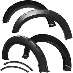 Tyger Auto Fender Flares Compatible with 2018-2020 Ford F-150, Smooth Textured Paintable Bolt-Riveted Style 4pc | TG-FF8F4378