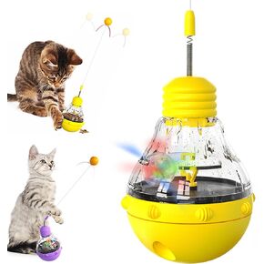 Cat Toys for Bored Indoor Adult Cats Automatic Moving Cat Ball Toys USB Rechargeable Interactive Cat Toy