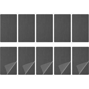 DTGN 88x53x1mm (LxWxT) بطاقة معدنية فارغة - 15 حزمة - جيدة للآلات - لوحة اسم معدات الألومنيوم المؤكسدة - أحمر