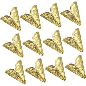 50 Pcs Metal Bead Caps Flower Beads Cap Cone Beads Filigree Beads Cap Metal Flower Cap