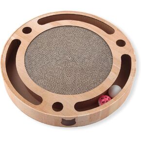 Interactive Track Ball Cat Scratcher