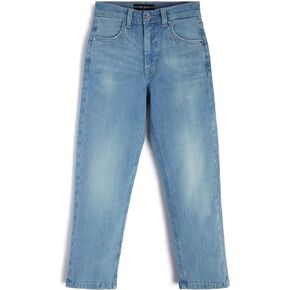 GUESS Girls' Denim Straight Fit Pants W/Str
