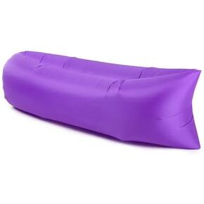 Inflatable Couch Air Sofa Hammock Portable, Waterproof Anti Air Leaking Design Camping Chair for Traveling Beach Picnics & Music Festivals Camping… (Dark Black)