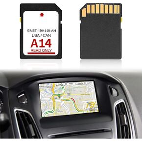 2023 Latest Version Navigation A14 Sd Card - Car GPS Navigation USA/Canada Maps - Compatible with Ford/Lincoln F-150 Super Duty Edge Escape Expedition Explorer Focus MKC 2013-2016 - GM5T-19H449-AH