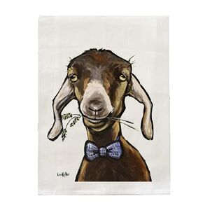 Goat Tea Towel, Goat Flour Sack Towel, Farmhouse Kitchen Decor, Goat Lover Gifts