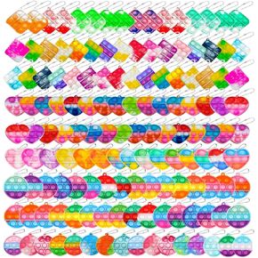200pcs 2.5in, Pop Bubble Fidget Sensory Toys, Pop Toy Bulk for Party Favor, Classroom Student Prizes Easter Basket Goodie Bag Stuffers Christmas Valentine Gift for Kid