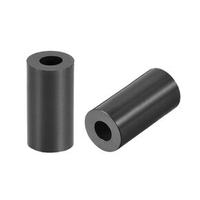 uxcell ABS Round Spacer Washer 3.2mm ID 7mm OD 3mm Length for M3 Screws Block Black 250Pcs, for 3D Printer TV Wall Mount Outlet Pegboard Motorbike