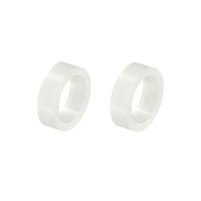 PATIKIL Round Spacer Washer, 100 Pack Nylon 5mm ID x 7mm OD x 2mm L for M5 Screws Block 3D Printer TV Wall Mounting Electrical Outlet, White