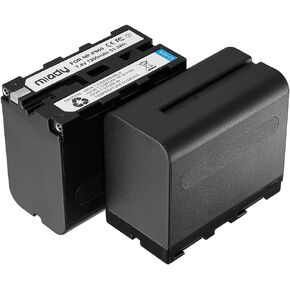 Miady استبدال بطارية سوني NP-F970 لسوني NP-F970 NP-F960 NP-F950 NP-F930 NP-F550 NP-F530 NP-F330 NP-F570 بطارية وسوني Handycam (البطارية (2)) in Kuwait