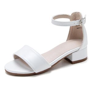 ESTINE Flower Girls Sandals Dress Shoes Wedding Party Low Heel Mary Jane Princess Flats for Little Girl/Kids