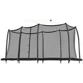 SuperTrampoline Trampoline Replacement 8ft x 14ft Netting for 8 Curve Poles, no Poles Included
