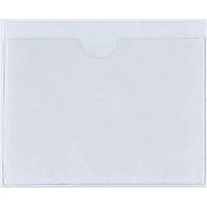 Clear Self-Adhesive Ticket and Note Holders Car Windscreen Pass Holder Note Placard Protector Cover for Car, Permits, Badges and Caravan Windscreen (1)