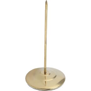 Receipt Spike, Resistant Ticket Holder Safe Non-Slip Anti-Skid for Restaurants Bars, Kitchens, Offices(Golden Glossy