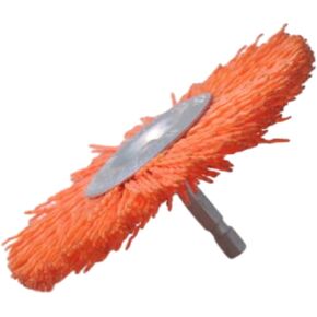 Dico 541-778-4 Nyalox Wheel Brush 4-Inch Orange 120 Grit