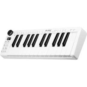 25-Key MIDI Keyboard Midi Controller Keyboard Mini Midi Keyboard Midi Keyboard Controller Usb Midi Keyboard with 25 Velocity Sensitive Keys 8 RGB Backlit Pads 8 Knobs Midi Keyboard