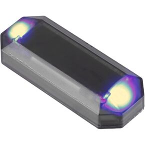 A ABSOPRO Universal Car Solar Power Simulated Dummy Alarm, Car Security Anti-Theft LED Flashing Warning Light Fake Lamp Red Shell Black