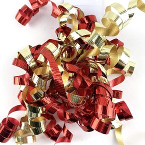 Worlds Red Curly Bows Gift Wrap Bows-Christmas Gift Bows 5" Inch(6 Pack)