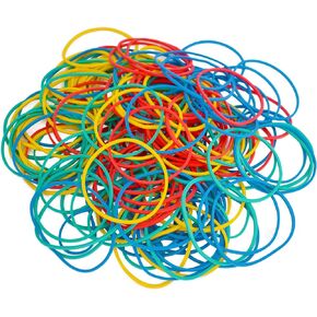 400PCS 50mm Color Rubber Bands Durable Multi-Color Rubber Bands Office Supplies Stretchable Rubber Bands Stationery Supplies 2 Inch Rubber Bands