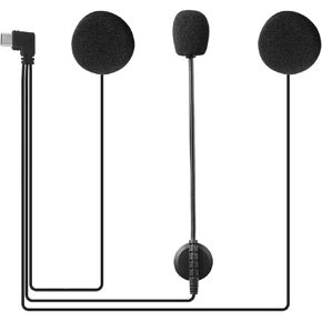 FDmiej V6 Original Type-C Headphone Accessories for V6/Q8/V7/MS8/MS20/V4 Plus/V6 Pro Motorcycle Bluetooth Intercom