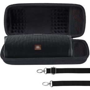 Hard Case Compatible with JBL Charge 5 Charge 4 Waterproof Bluetooth Speaker (Pink case)
