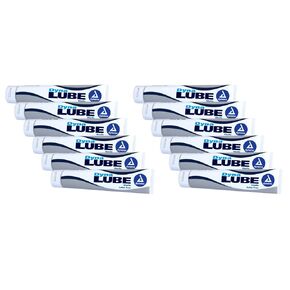 Dynarex DynaLube Lubricating Jelly, Water Soluble and Sterile Lubricant Jelly, Used for Body Orifices, Hinged Instruments and Medical Devices, 1 Box of 12 DynaLube 4 oz. Tubes